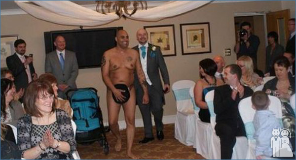 funny wedding photo