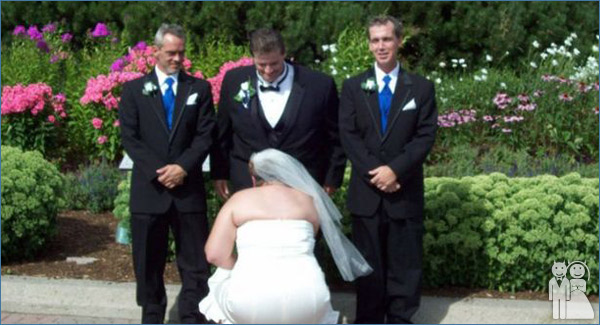 funny wedding photo