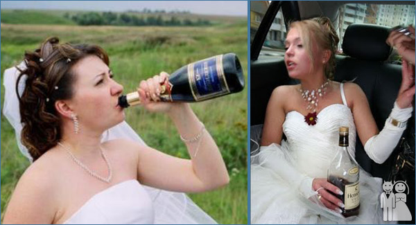 funny drunk wedding photos