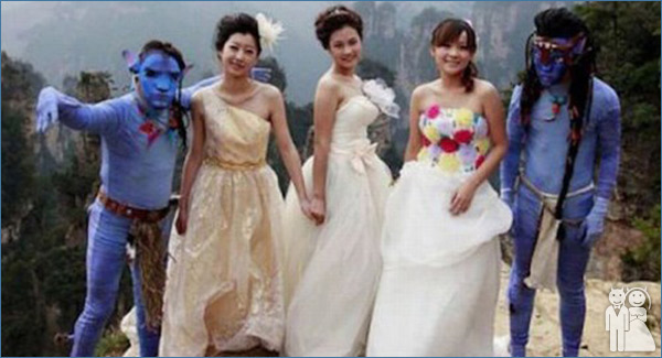 funny avatar wedding photo