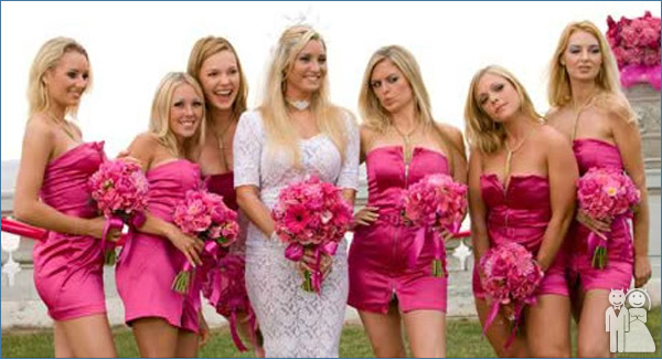 Some Sexy Bridesmaids Wedding Unveils – Funny Wedding Photos