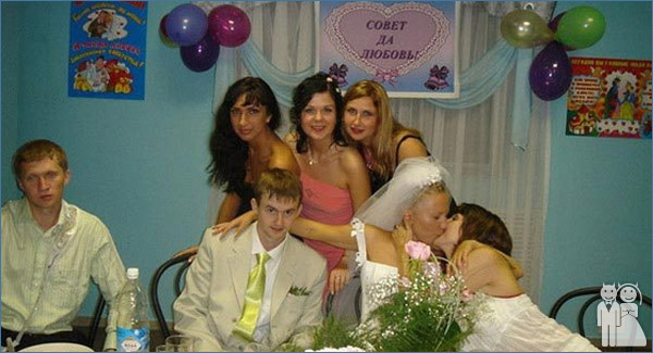 funny wedding photo