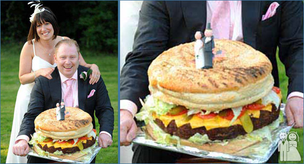 funny wedding cake photo